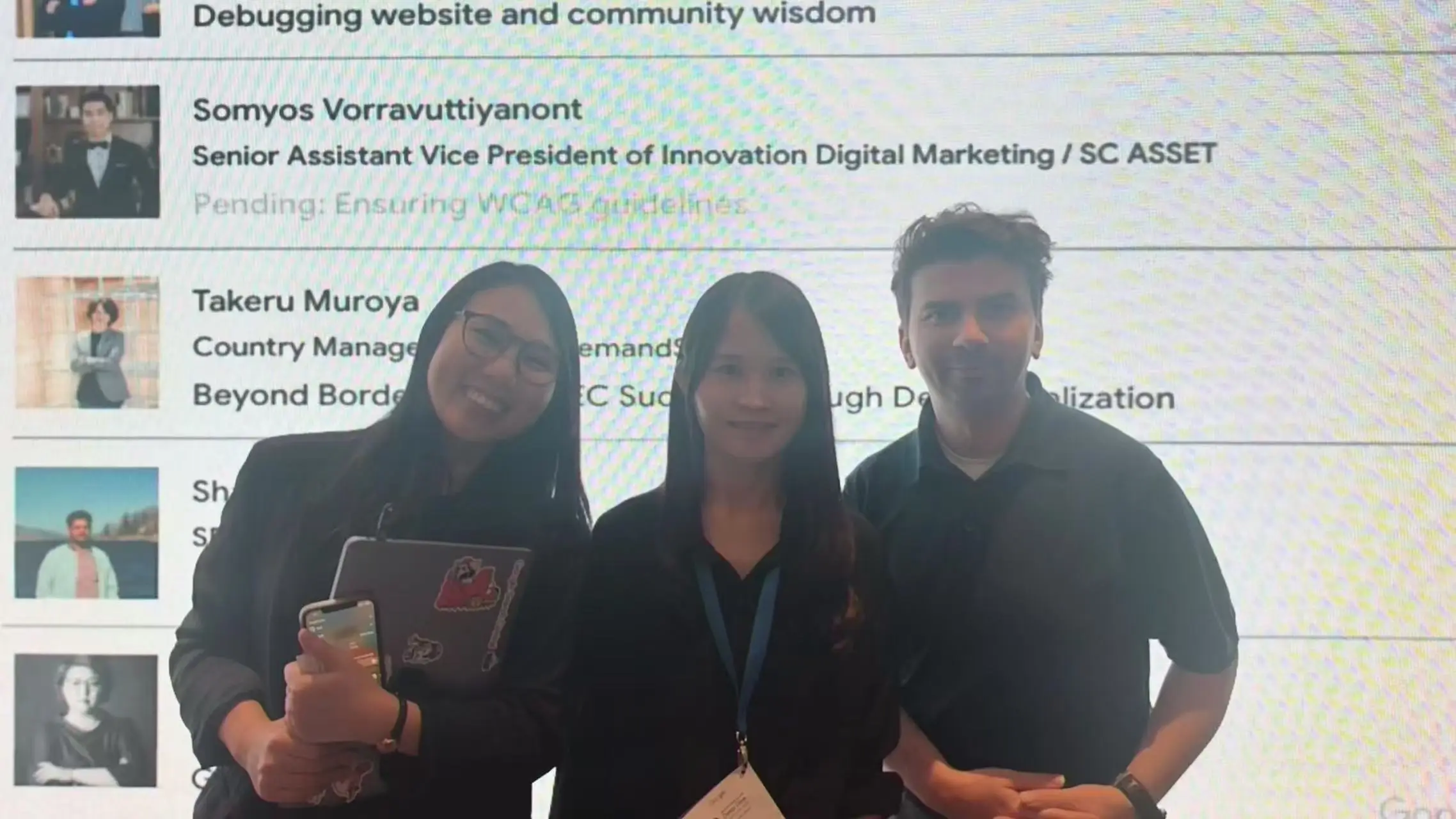 YUSIHK 與 Google SEO 專家交流現場合影