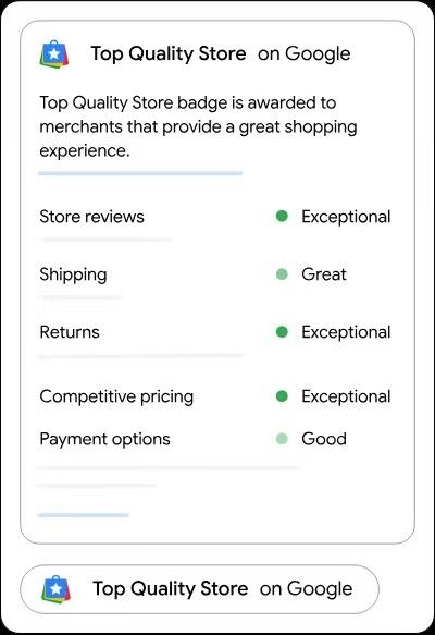 Top Quality Store Widget